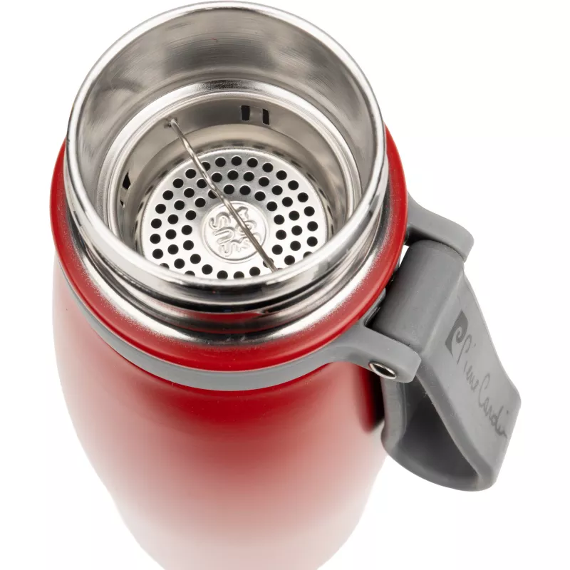 Butelka termiczna stalowa Pierre Cardin 650 ml - czerwony (B9000501IP305)