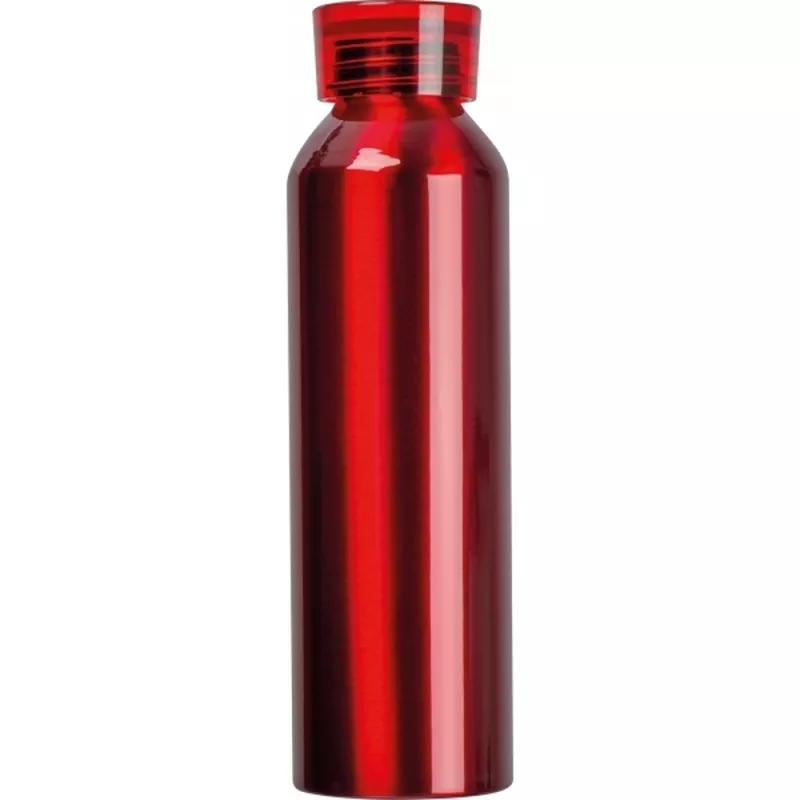 Butelka z aluminium z recyklingu CORK 600 ml - czerwony (424705)