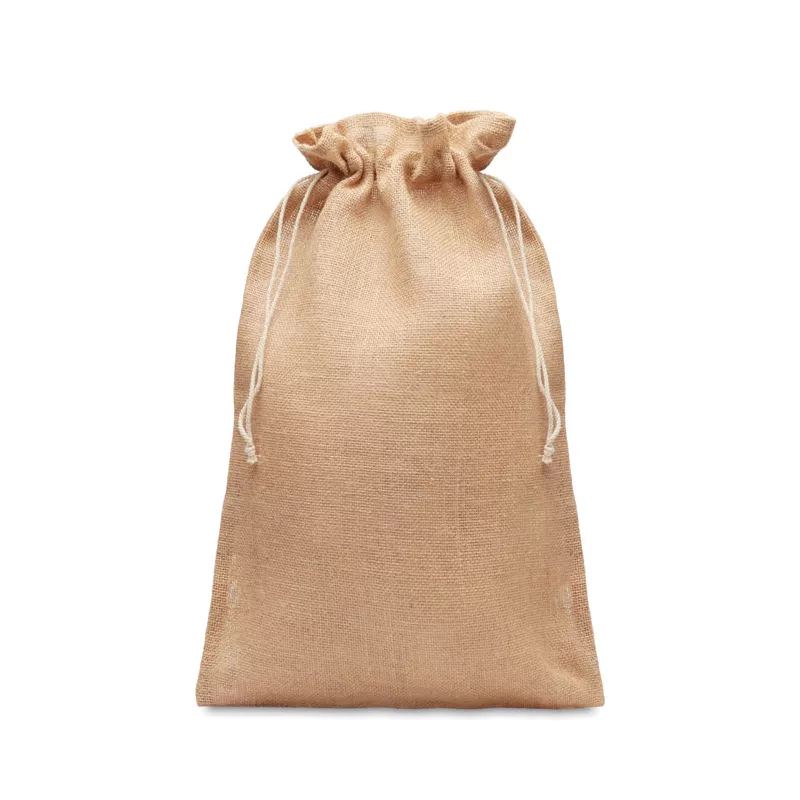 Torba prezentowa z juty 30x47 cm JUTE LARGE - Bezowy (MO9930-13)
