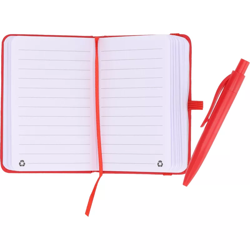 Notes A7 z długopisem SAN ANTONIO - czerwony (556205)