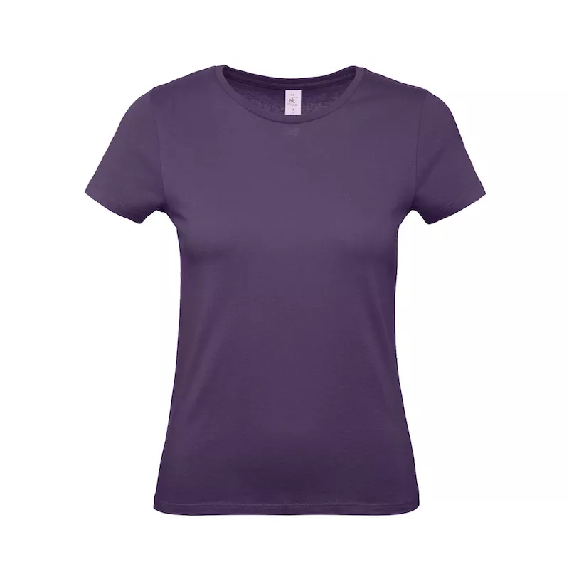 Damska koszulka reklamowa 145 g/m² B&C #E150 / WOMEN - Urban Purple (352) (TW02T/E150-URBAN PURPLE)