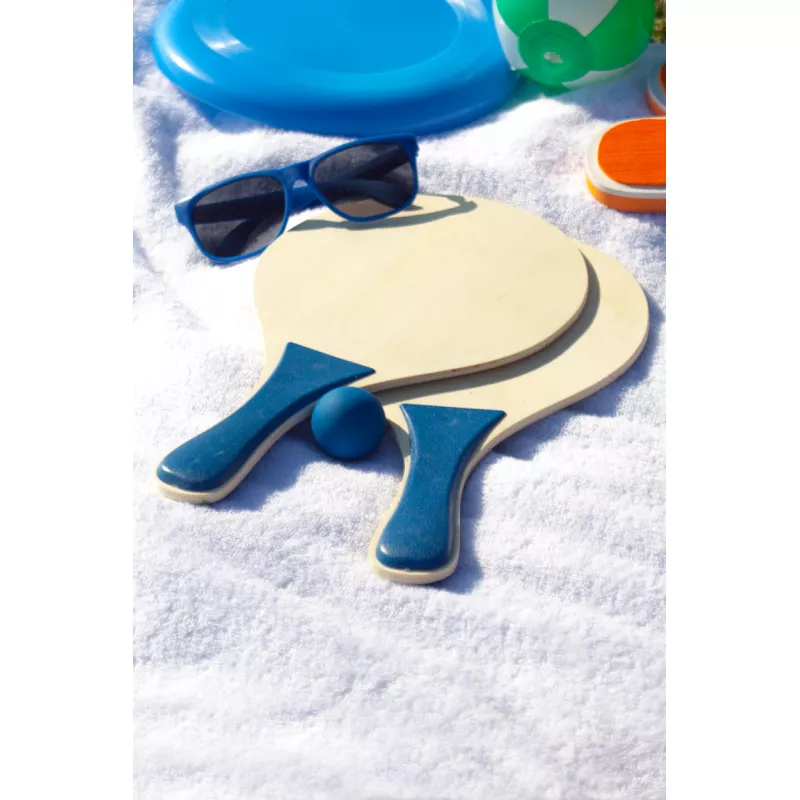 Tarik zestaw do tenisa plażowego - niebieski (AP761041-06)