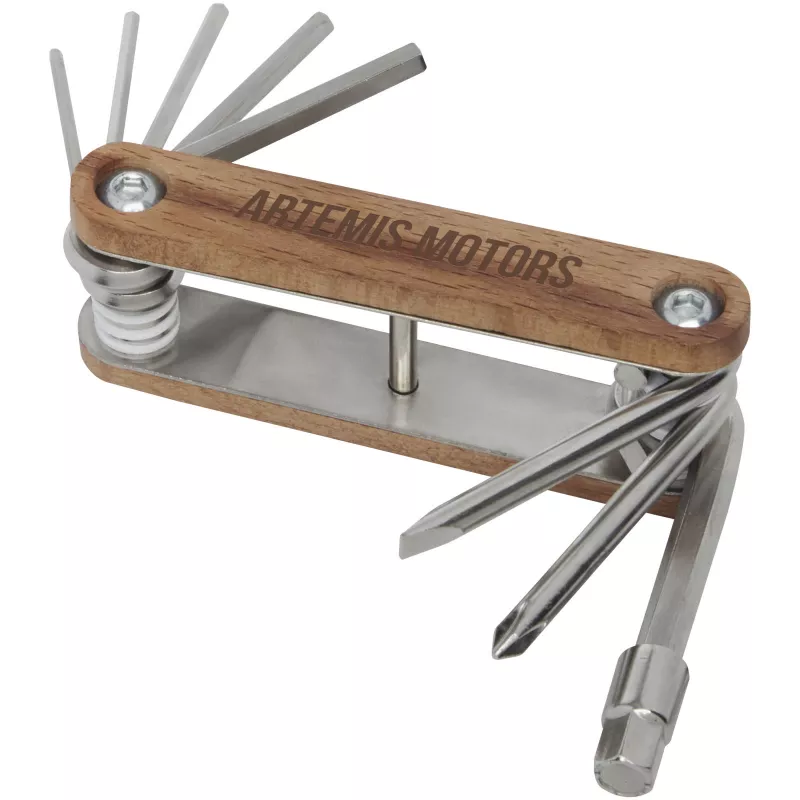 8-funkcyjne drewniane rowerowe narzędzie multi-tool Fixie - Drewno (10450971)