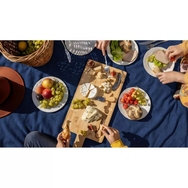 Koc piknikowy 125 x 162 cm  - granatowy (V6327-04)