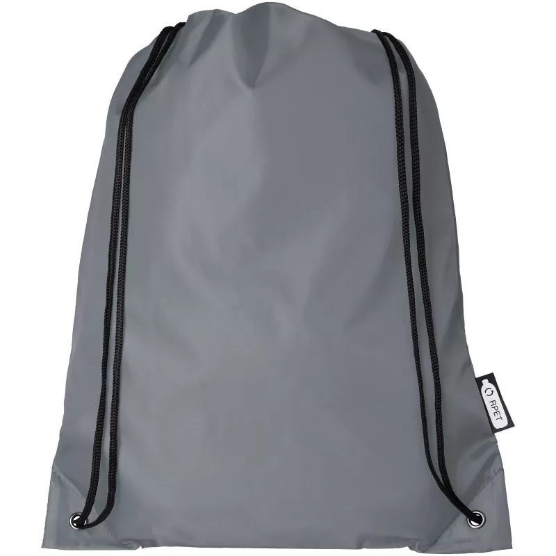 Plecak Oriole ze sznurkiem ściągającym z recyklowanego plastiku PET, 33 x 44 cm - Szary (12046182)