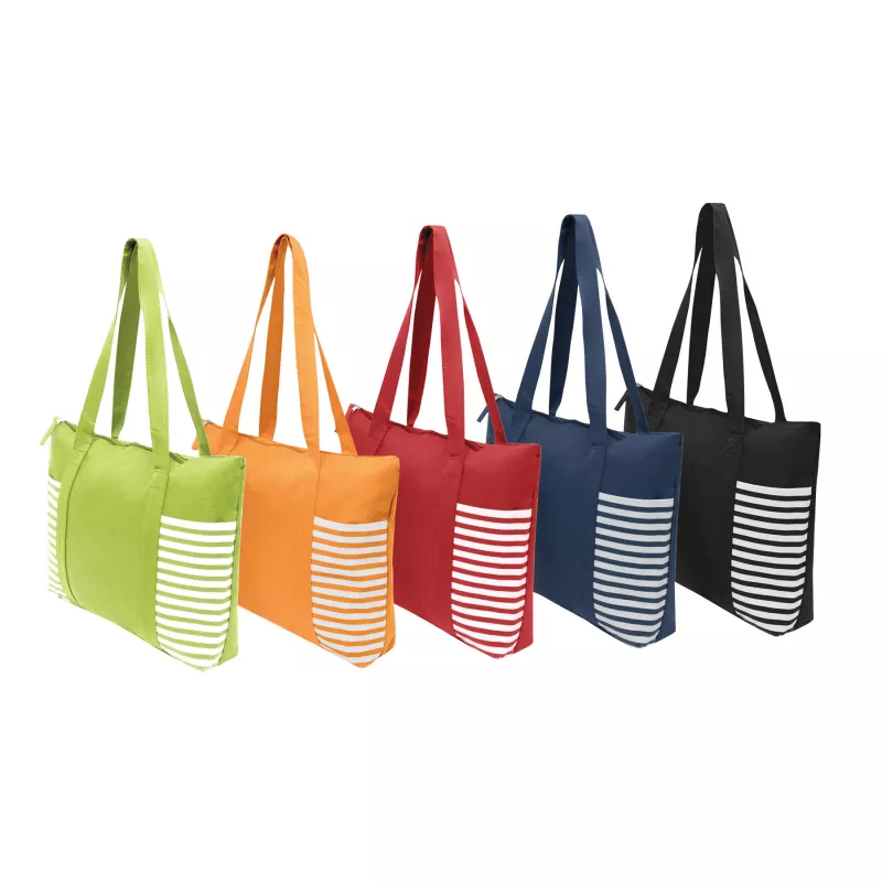 Torba na zakupy - biały, pomarańczowy (56-0820532)