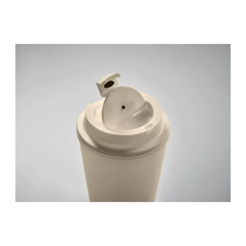 Kubek dwuścienny z PP 300 ml TRIDUS - Bezowy (MO6866-13)