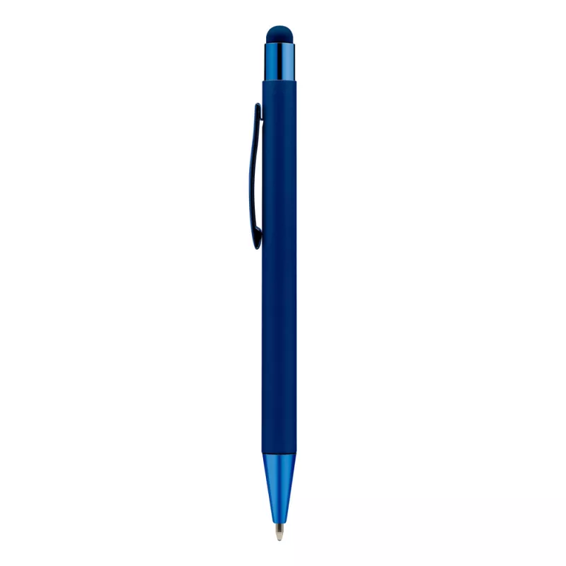 Długopis aluminiowy z touch pen-em | Ida - granatowy (V1376-04)