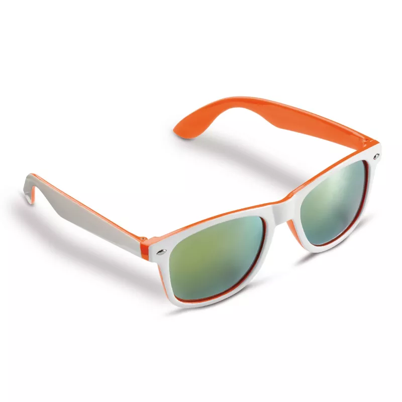 Okulary przeciwsłoneczne Jeffrey UV400 - biało / pomarańczowy (LT86712-N0126)
