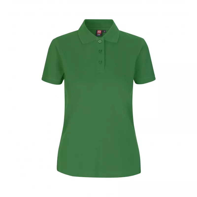 Koszulka bawełniana damska 210 g/m² ID Polo/stretch 527 - Green (0527-GREEN)