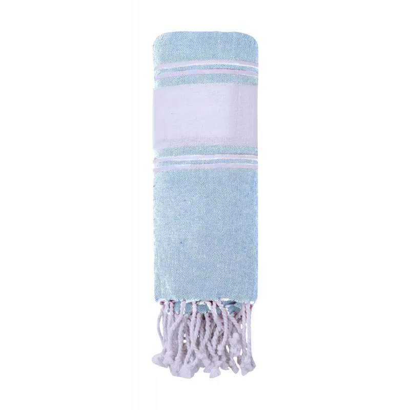 Ręcznik plażowy 90 x 180 cm Lainen 100% bawełna - jasnoniebieski (AP733852-06V)