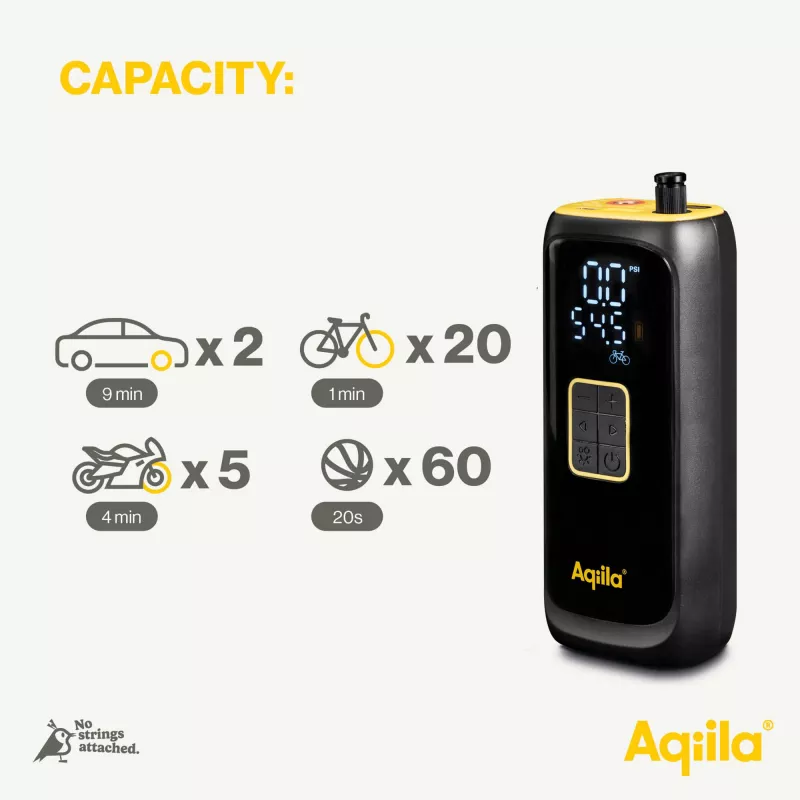 Przenośna sprężarka Aqiila Airbird C4 - czarny (LT45204-N0002)