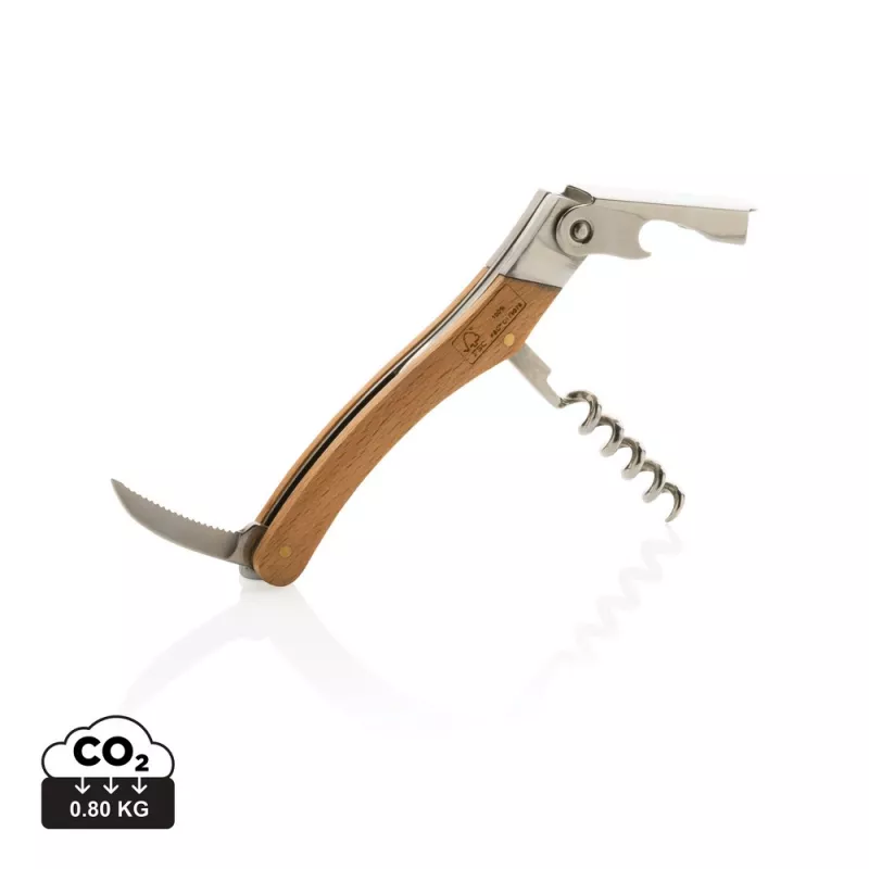 Drewniany nóż kelnerski - brązowy (P414.029)