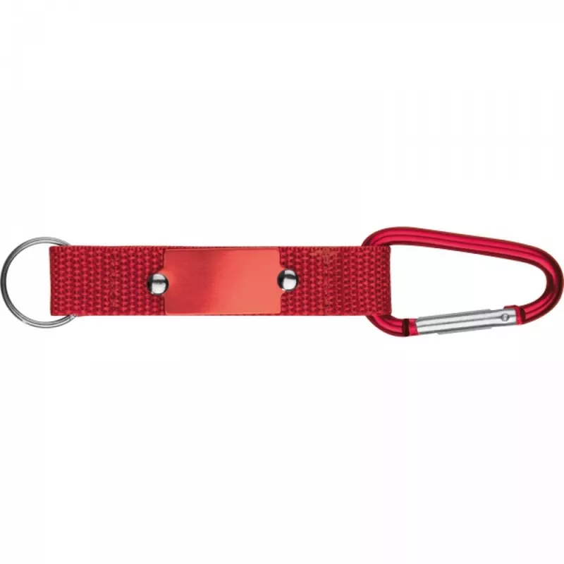 Brelok z karabińczykiem PHYLLIS - czerwony (9116805)
