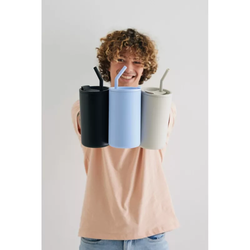 Kubek termiczny 800 ml Cube - czarny (P437.3101)