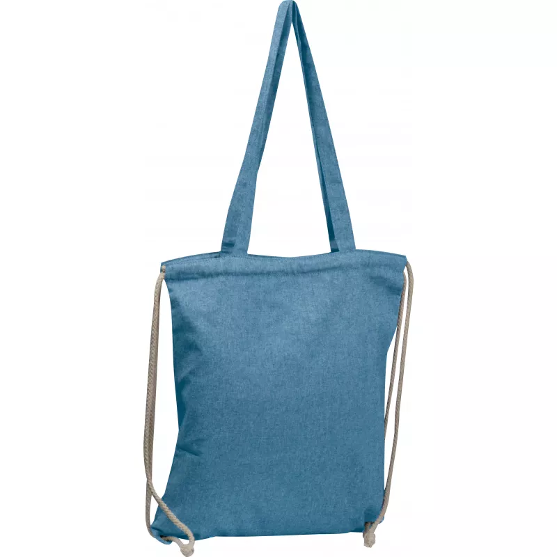 Torbo-plecak bawełna z recyklingu 140 g/m² - niebieski (6254304)