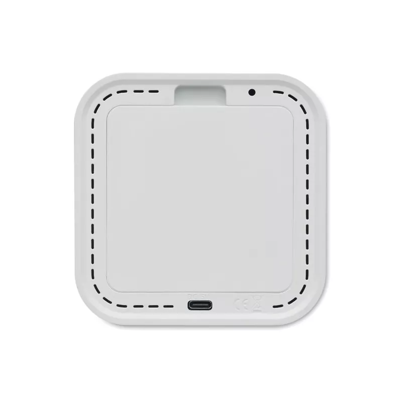 Budzik LED z tworzyw z recyklingu LUCE - Bialy (MO2299-06)