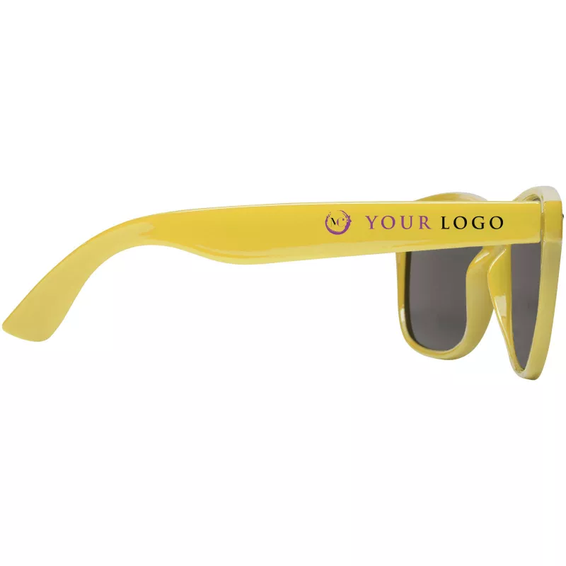 Okulary przeciwsłoneczne z plastiku PET z recyklingu Sun Ray - Żółty (12700411)