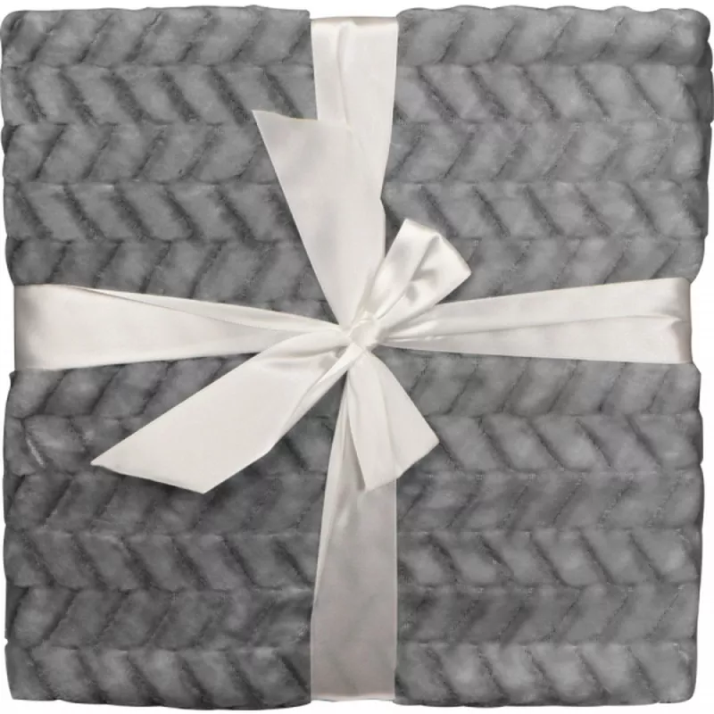 Duży koc 120x180cm 280 g/m² DAMIANO - szary (6436107)