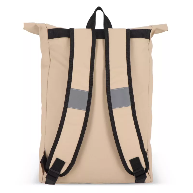 Powlekany PU plecak R-PET 600D o pojemności 20 l - ecru (LT95357-N0054)