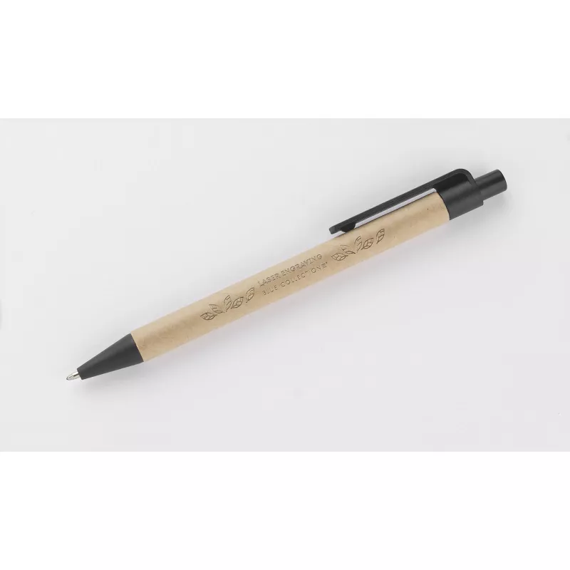 Długopis papierowy TIKO - czarny (19662-02)