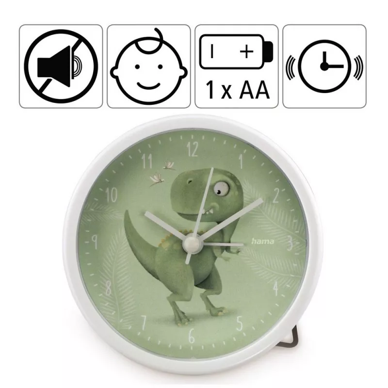 Budzik dla dzieci Hama Happy Dino - zielony (VH060-06)
