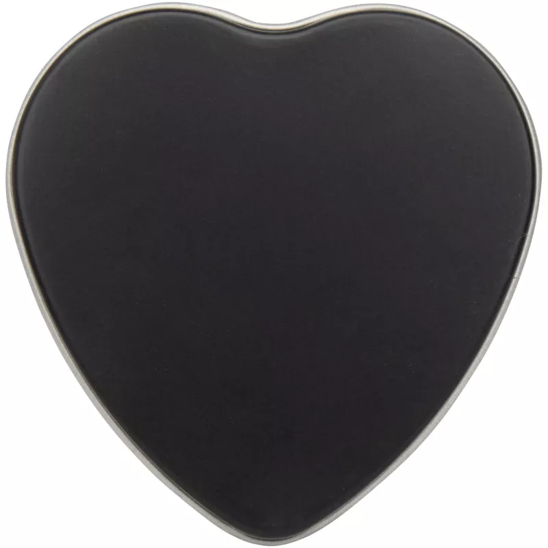 Blissful świeca w puszce w kształcie serca o zapachu wanilii - Czarny (12635390)