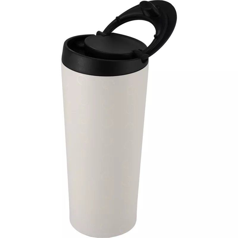 Kubek termiczny z recyklingu PONTA GROSSA MoLu 450 ml - biały (481306)