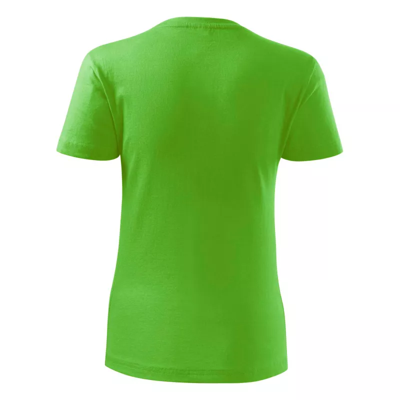Damska koszulka bawełniana 145 g/m² MALFINI CLASSIC NEW 133 - Green apple (ADLER133-GREEN APPLE)