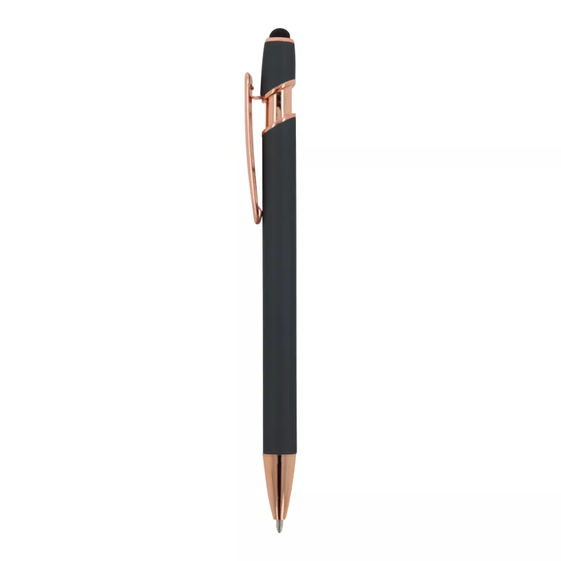 Długopis metalowy gumowany Paris Deluxe - szary (LT87783-N0061)