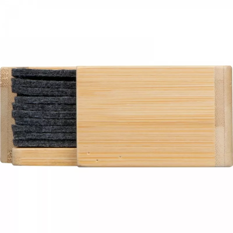 Podkładki filcowe pod kubek 10 szt. CELESTE - ciemnoszary (8386277)