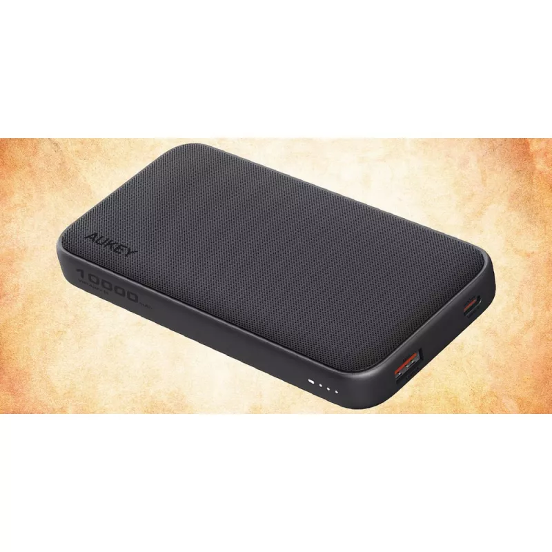 Power bank 10000 mAh Aukey - czarny (VAM13-03)