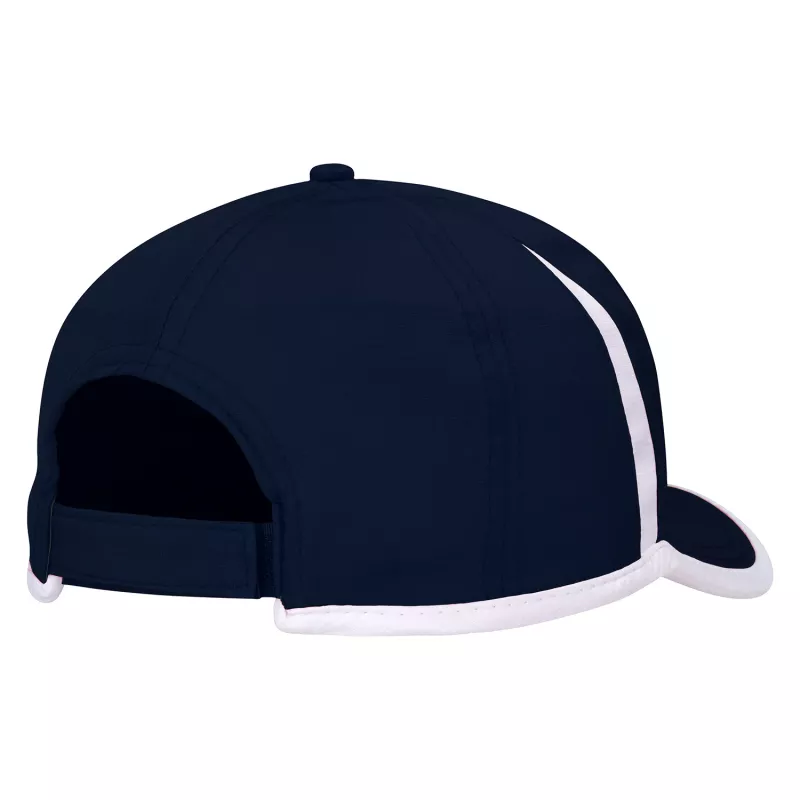 Czapka z daszkiem z poliestru RipStop 150g/m² #4004 - granatowo-biała (HW-4004-NAVY / WHITE)