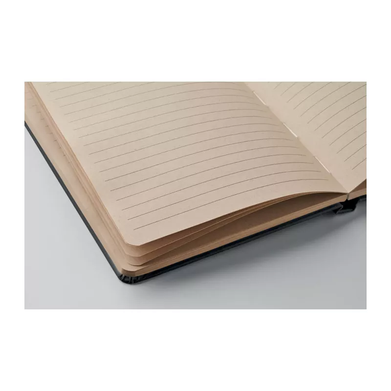 Notes A5 z trzciny cukrowej 80 kartek w linię SUGAR - Czarny (MO2695-03)