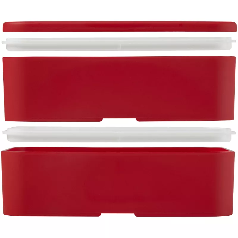 Dwupoziomowe pudełko na lunch 2 x 700 m MIYO - Czerwony (21047021)