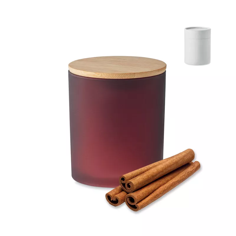 Świeca zapachowa w matowym słoju 280 g KEOPS LARGE - Burgund (MO6621-02)