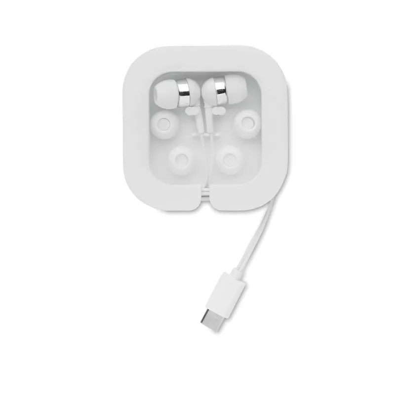Słuchawki douszne przewodowe z USB-C MUSISOFT C - Bialy (MO2240-06)