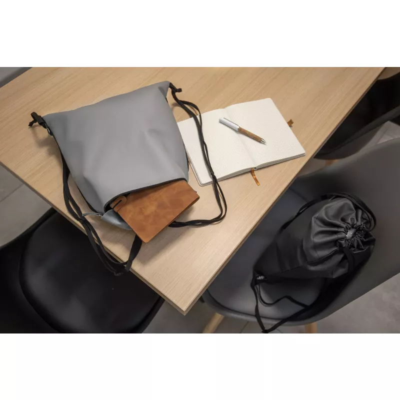 Worek na sznurkach BASKO - szary (20606-14)