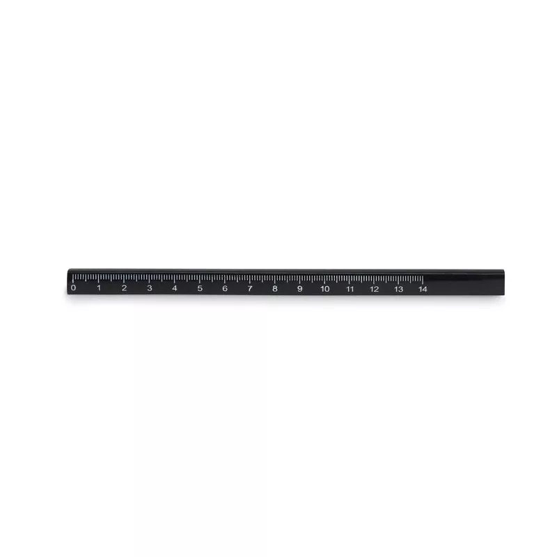 Ołówek stolarski z linijką 14 cm MADEROS - Czarny (MO8686-03)
