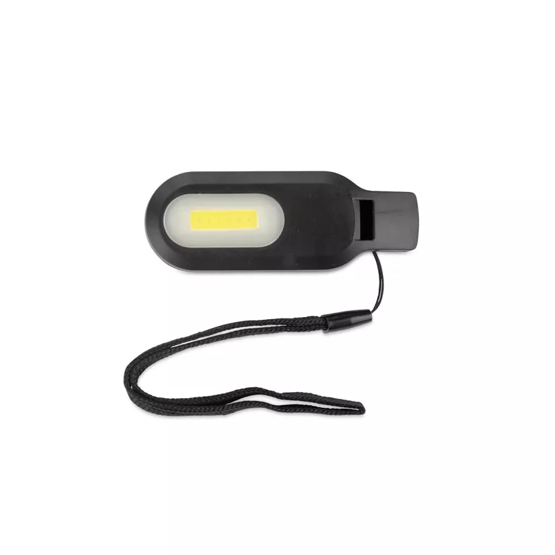 Latarka z gwizdkiem WISLI - czarny (29209-02)