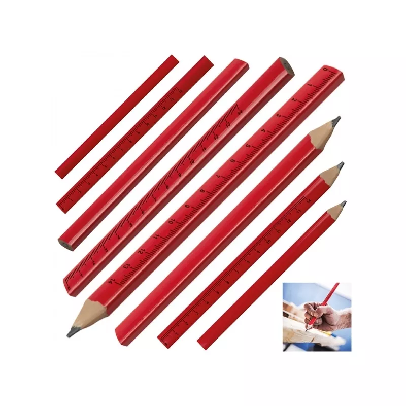 Ołówek stolarski EISENSTADT - czerwony (089605)