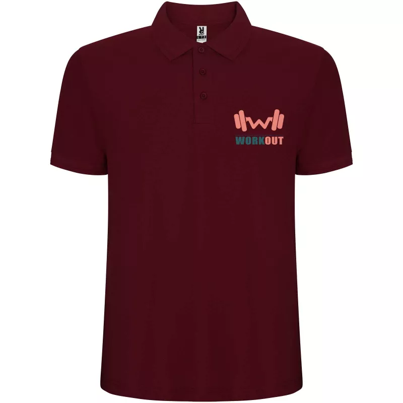 Pegaso Premium koszulka męska polo z krótkim rękawem - Garnet (R6609-GARNET)