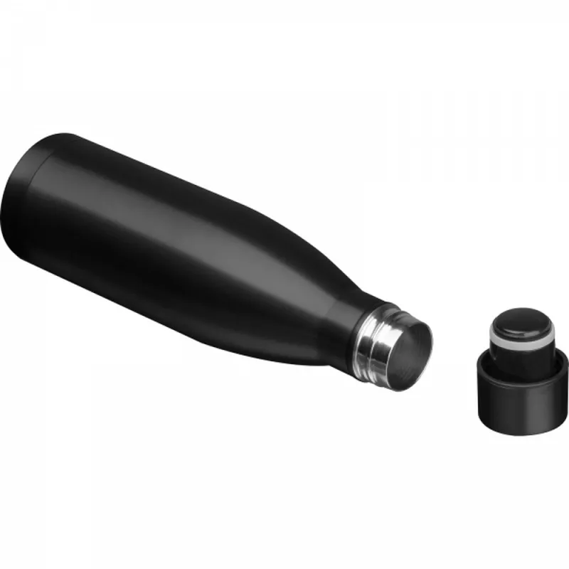 Butelka termiczna stalowa 500 ml BERND - czarny (6257303)