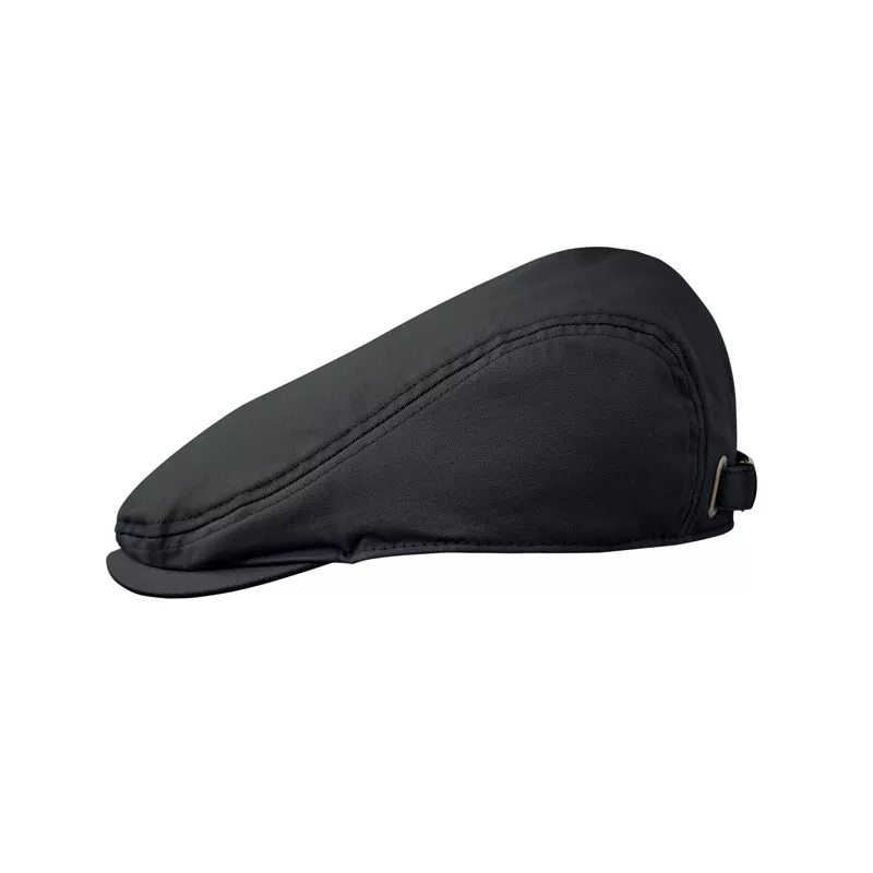 Czapka kaszkiet z bawełny twill 235 g/m² FLAT PEAK - Czarny (MO2850-03)