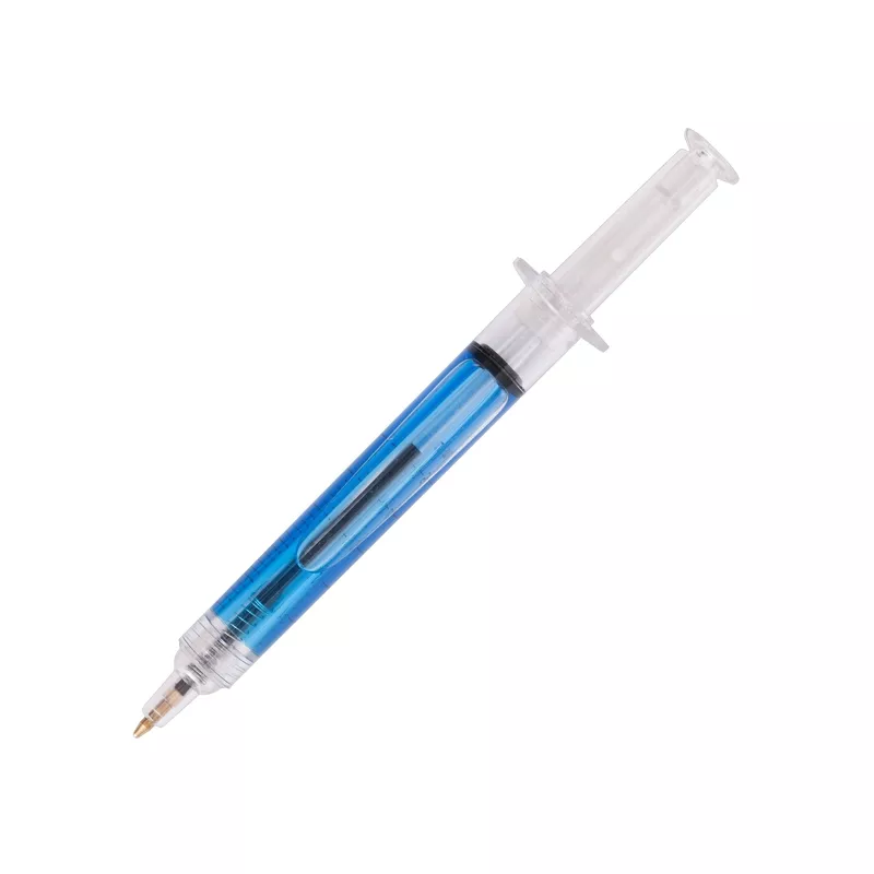 Długopis strzykawka CURE - niebieski (R73429.04)