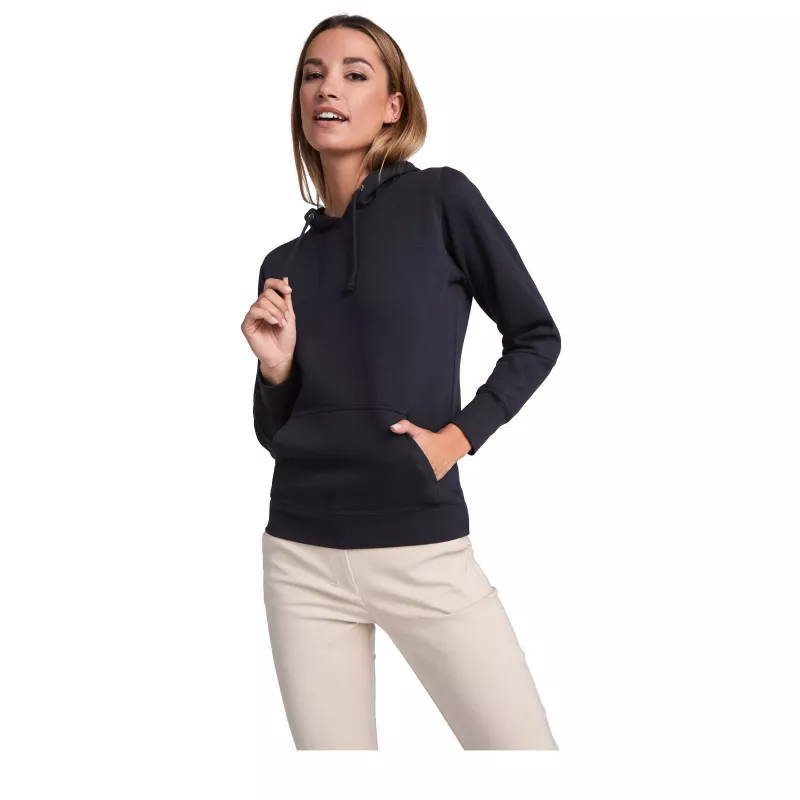 Damska bluza z kapturem 280 g/m² Roly Urban Women - Marl Grey-Navy Blue (R10688G5)