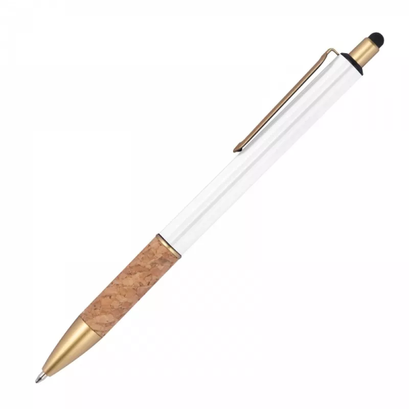 Długopis metalowy touch pen MARIAN - biały (1369006)