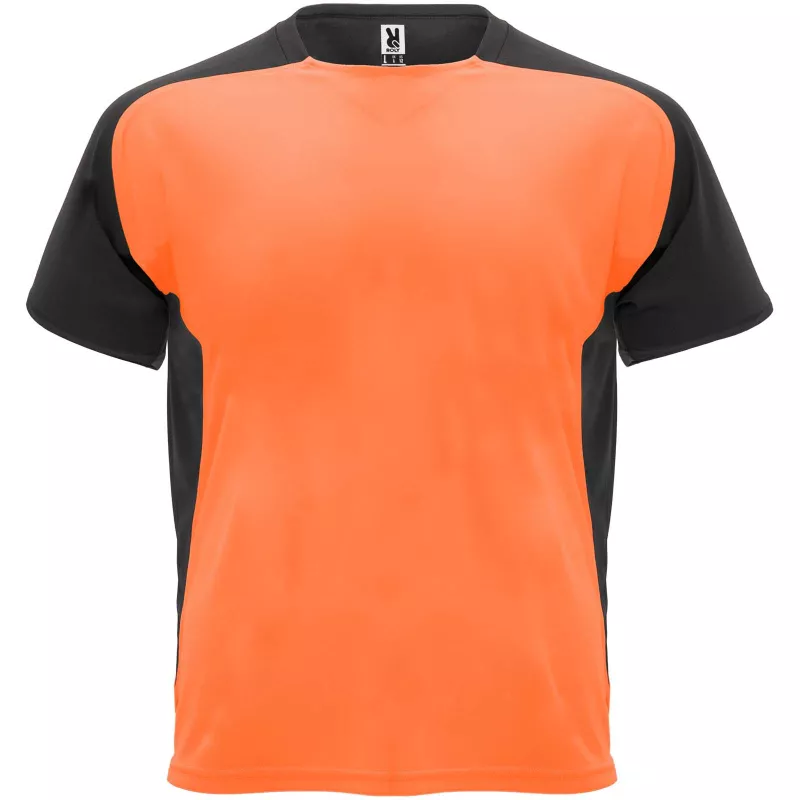 Bugatti sportowa koszulka dziecięca z krótkim rękawem - Czarny-Fluor Orange (K6399-BLACK-FLORANGE)