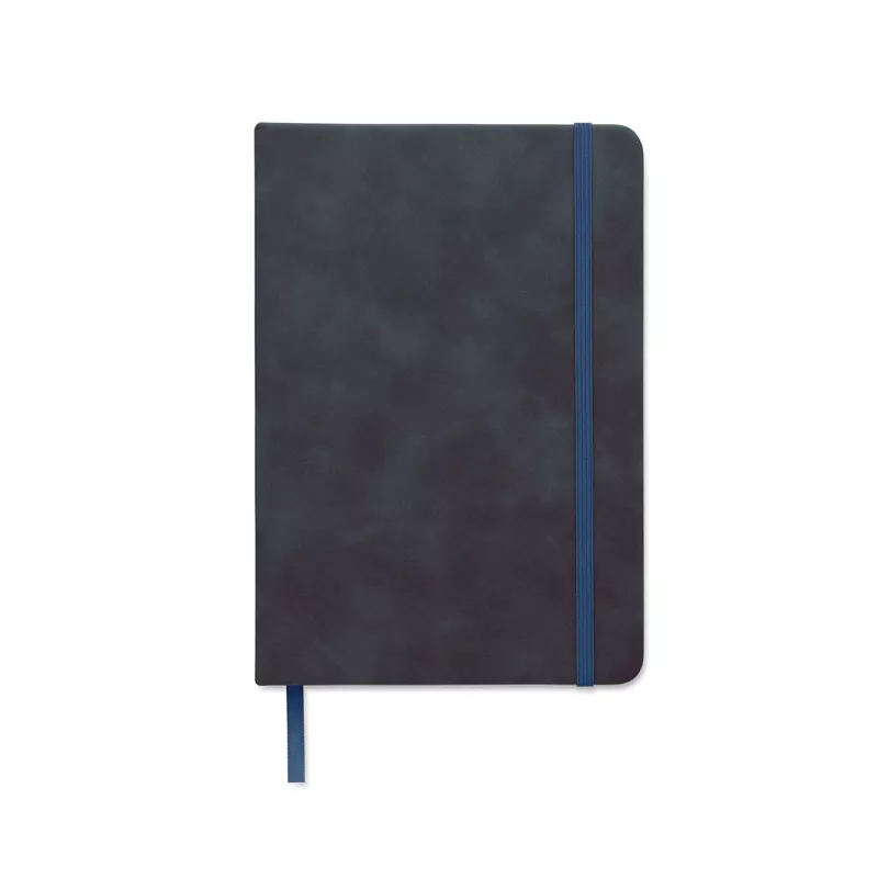 Notes A5 w twardej okładce z PU 80 kartek w linię TINT - Niebieski (MO2664-04)