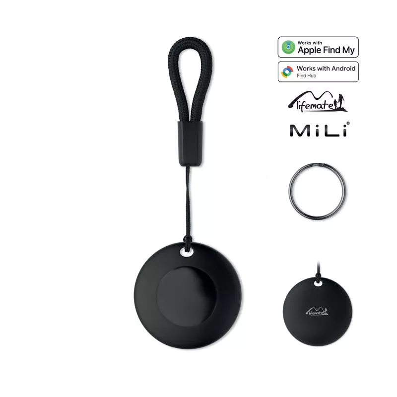 Lokalizator do kluczy Find My i Find Hub IP65 LIFEMATE - Czarny (MO3107-03)